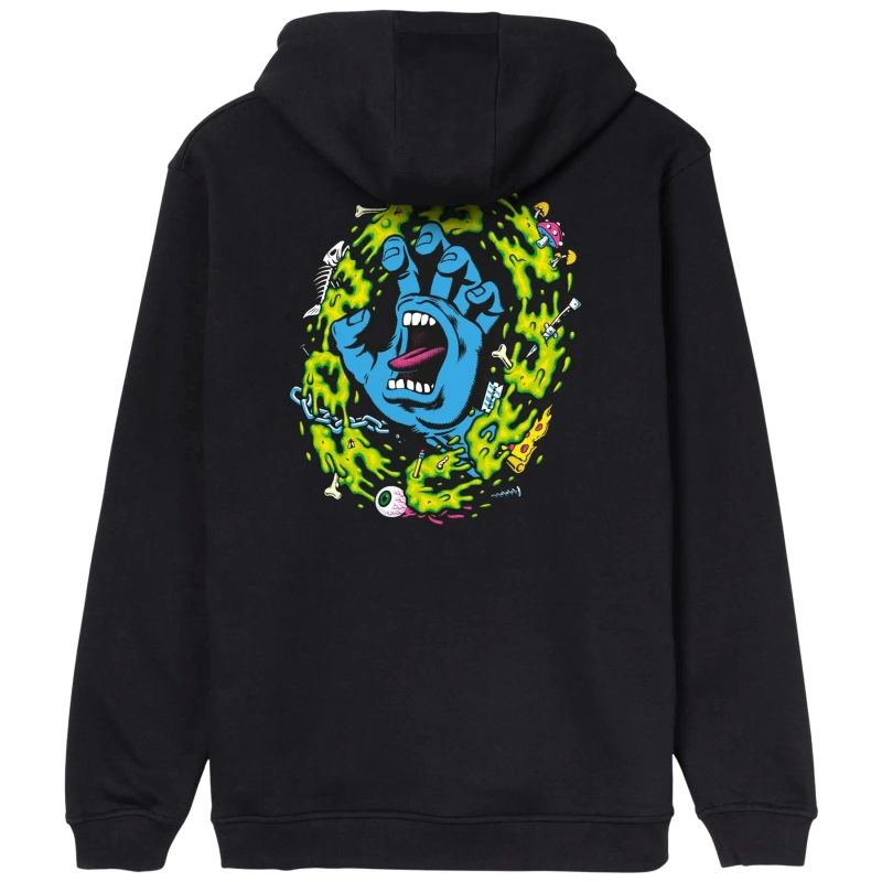 Sudadera Santa Cruz Scream Hand -negra