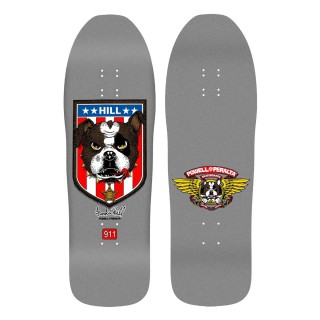 Tabla  Powell Peralta Old School Frankie Hill Bull Dog Silver 10.0