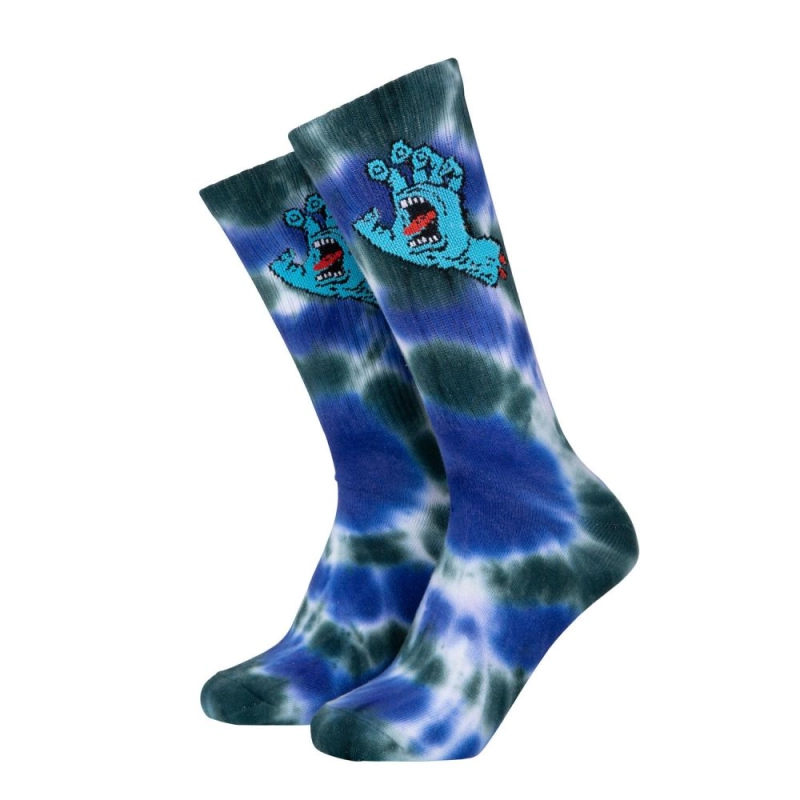 Calcetines Santa Cruz Screaming Hand (Blue tie)