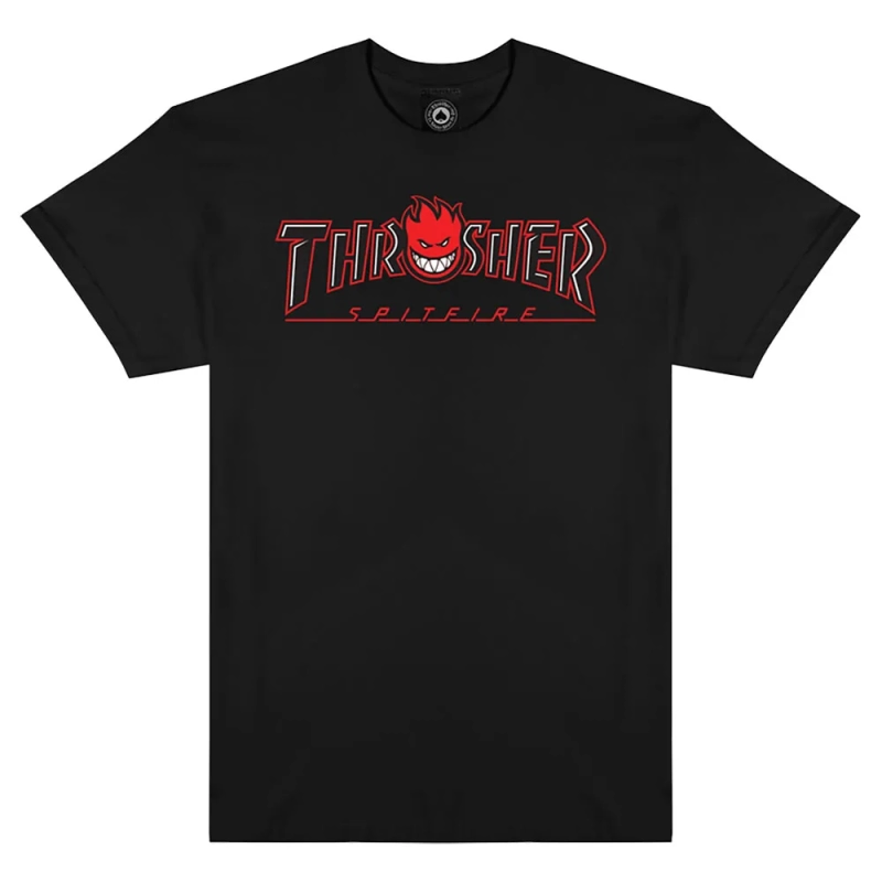 Camiseta Thrasher x Spitfire Big Head Outline