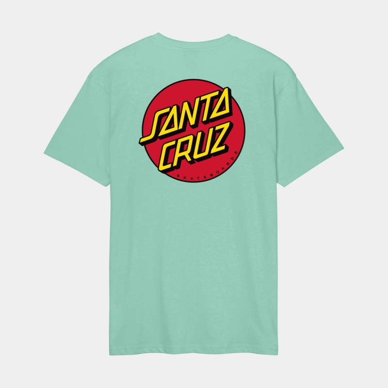 Camiseta Santa cruz Classic dot chest menta