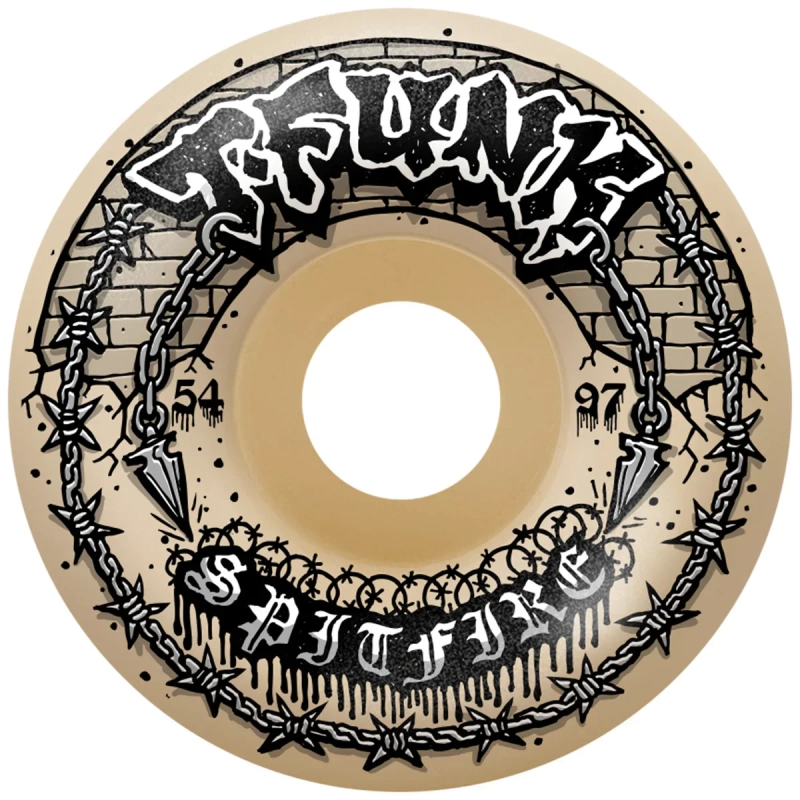 Spitfire Formula Four T-Funk Ravv Radial Full Ruedas (natural) 54 mm 97A Pack de 4