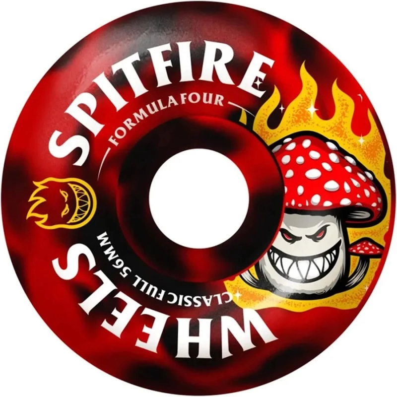 Spitfire Formula Four Shroom Bighead Classic Full Ruedas (black red swirl) 56 mm