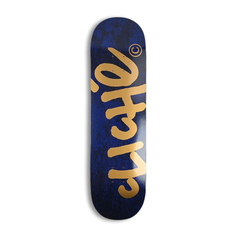 Tabla Skate Cliché Handwritten 8.25" Navy/Gold