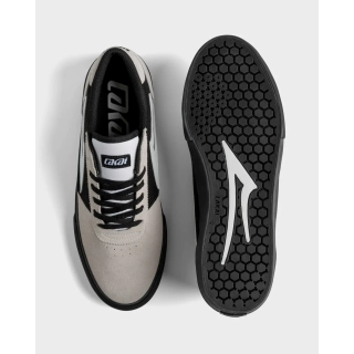 Lakai Manchester White Suede Black Black