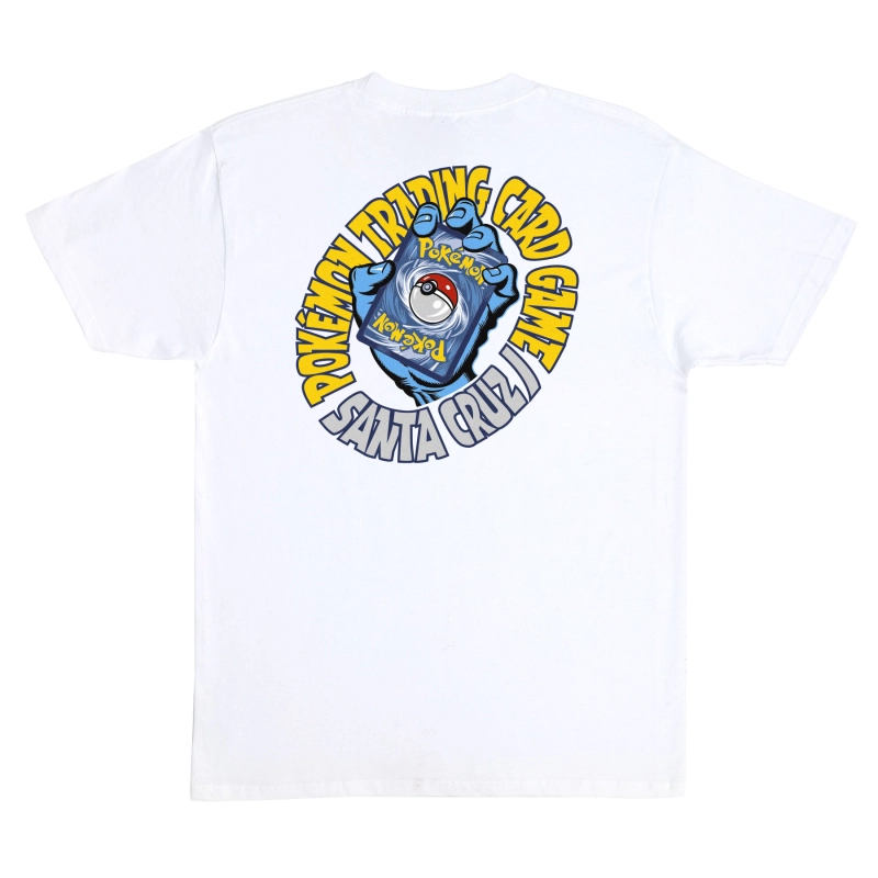 Camiseta Santa cruz x Pokemon blanca