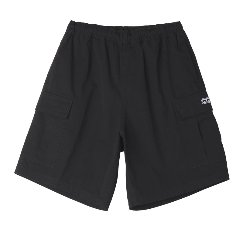 Pantalón Corto Obey Easy Ripstop Cargo Black